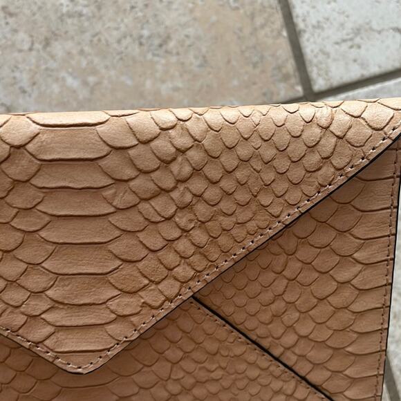 Loeffler Randall Python Embossed Envelope Clutch - Picture 11 of 12